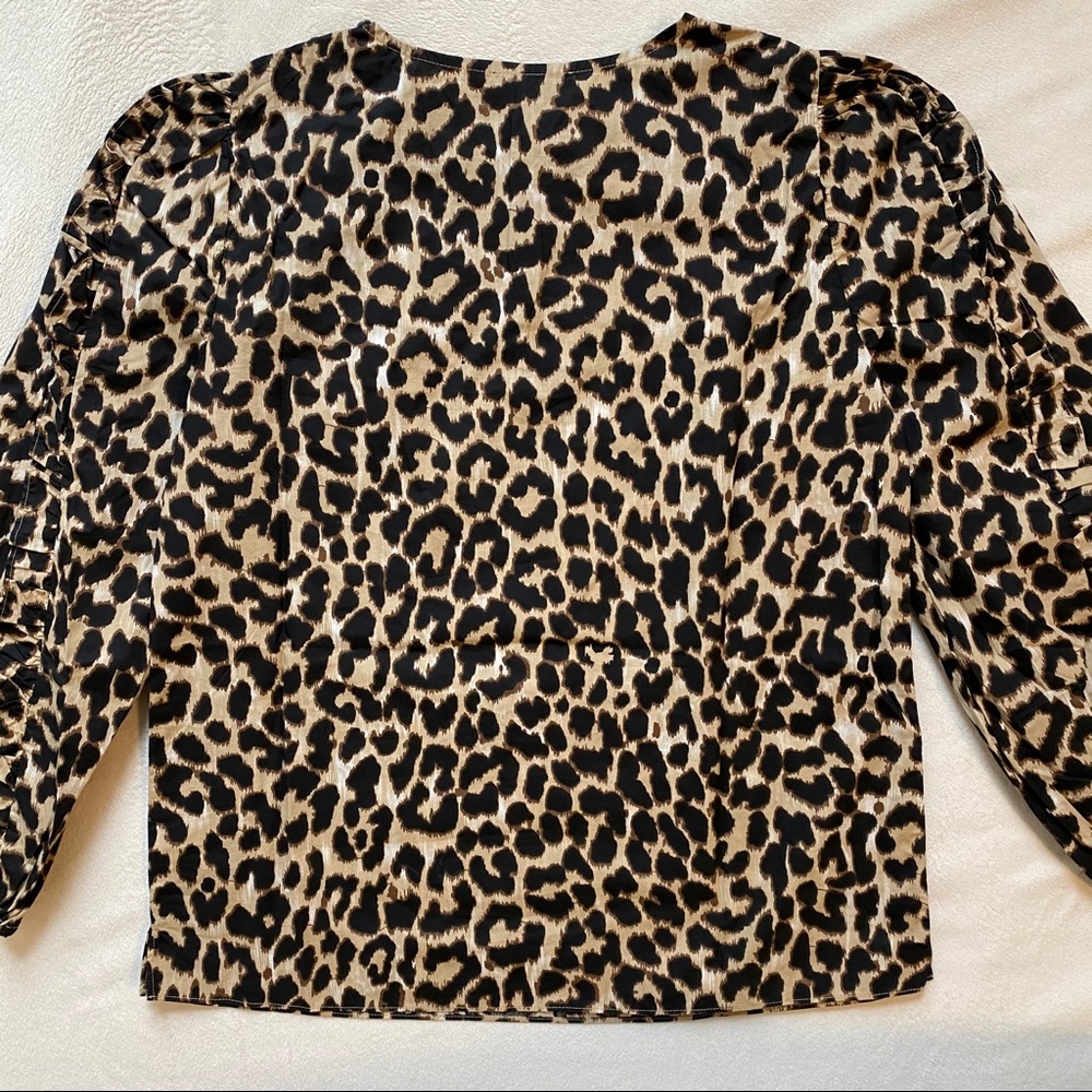{J. Crew} Ruffle-Sleeve Top - Picture 10 of 10